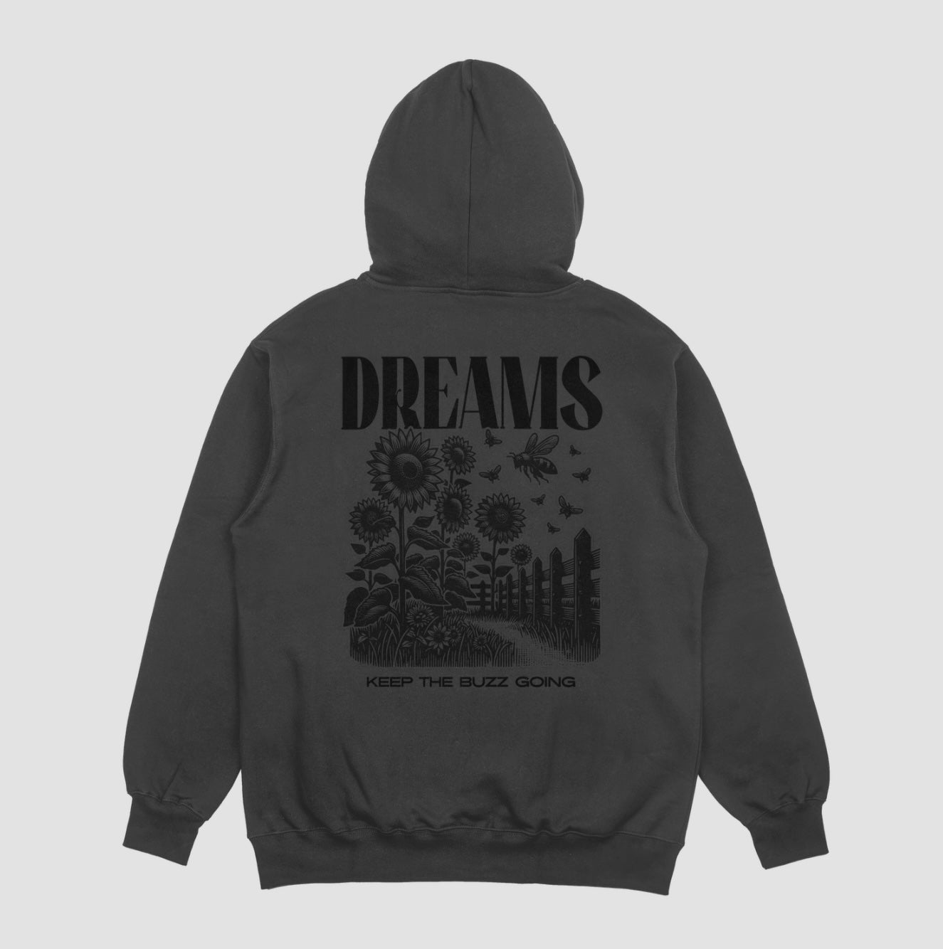 Oversized Fleece Hoodie - Bumblebee