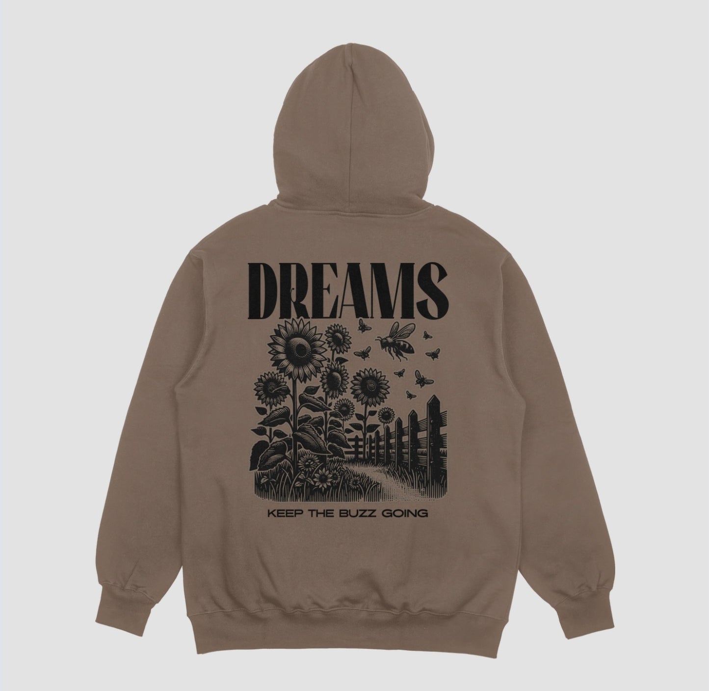 Oversized Fleece Hoodie - Bumblebee