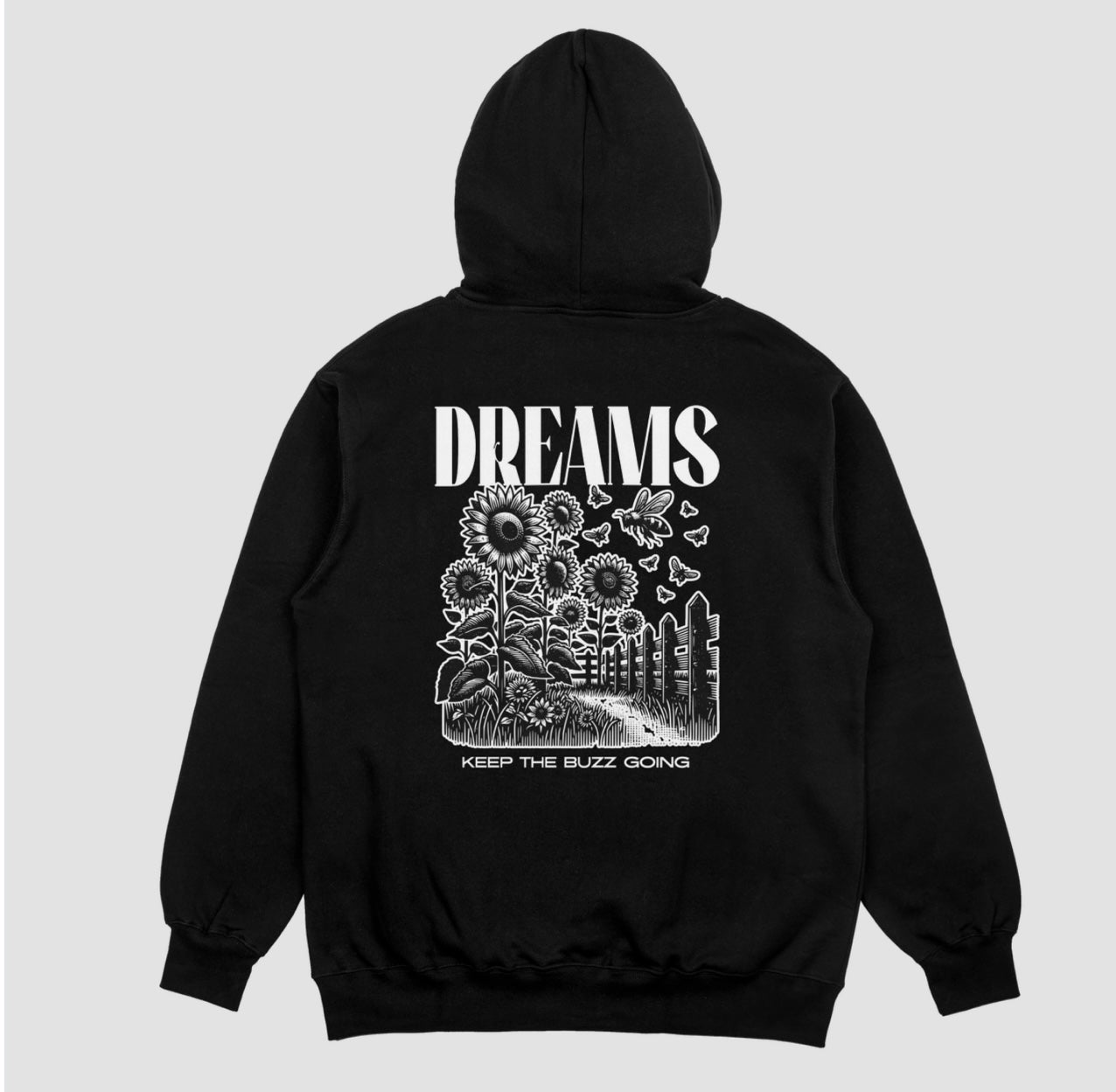 Oversized Fleece Hoodie - Bumblebee