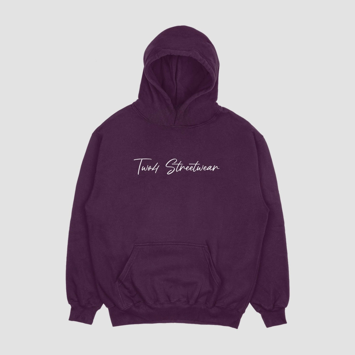 Two4 Streetwear Hoodie - Dark Purple